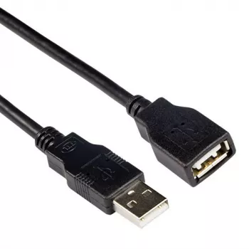 USB 2.0 A Stecker - USB A Buchse schwarz 3,00 m ACT SB0036