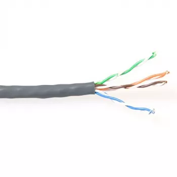 CAT5E U/UTP PVC Massivkabel ACT ES100H 100m Grau