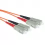 ACT 3 Meter LSZH Multimode 50/125 OM2 Glasfaser-Patchkabel Duplex mit SC-Steckern