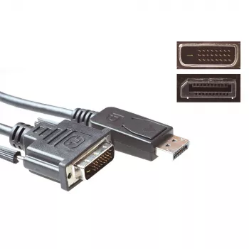 ACT Konvertierungskabel DisplayPort Stecker auf DVI Stecker 3,00 m