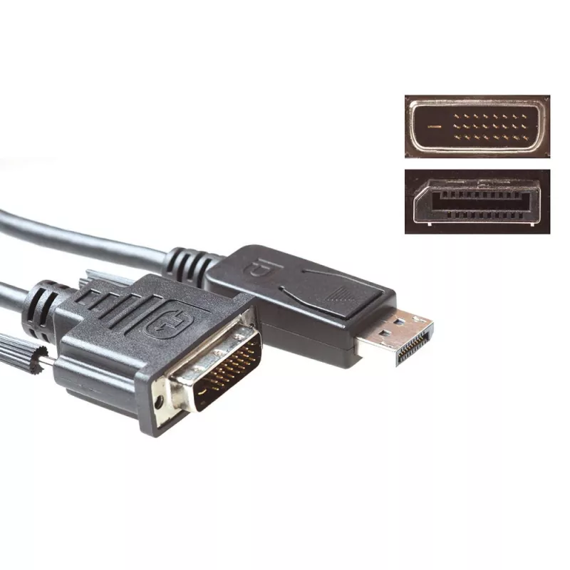 ACT Konvertierungskabel DisplayPort Stecker auf DVI Stecker 3,00 m