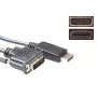 ACT Konvertierungskabel DisplayPort Stecker auf DVI Stecker 3,00 m