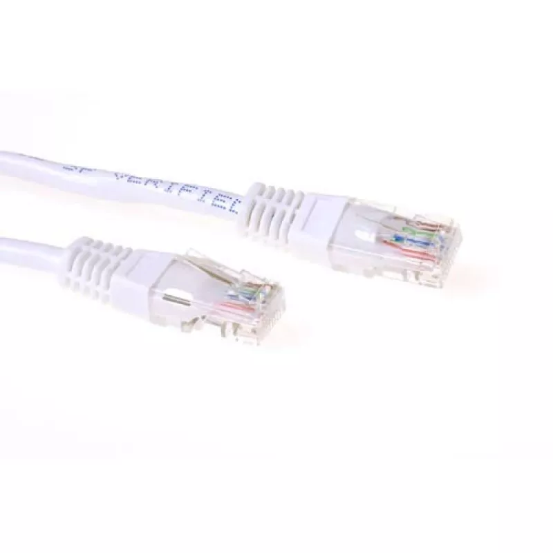 ACT Weiß 3 Meter U/UTP CAT6A Patchkabel mit RJ45-Steckern