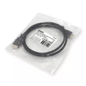 Ewent OEM HDMI High Speed Kabel mit Ethernet, 3 Meter Schwarz
