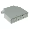 ACT DIN-Schienen-Glasfaser-Abschlussbox unbestückt, 12 Ports, Glasfaser, Elfenbein, 130 mm, 130 mm, 45,3 mm, Box