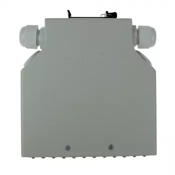 ACT DIN-Schienen-Glasfaser-Abschlussbox unbestückt, 12 Ports, Glasfaser, Elfenbein, 130 mm, 130 mm, 45,3 mm, Box