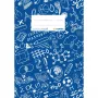 Schulheft HERMA 19415 Blau A5 kariert
