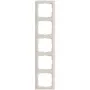 Legrand Rahmen 5-fach für modulare Schalter und Steckdosen, Modell 776005, Farbe mandelweiß