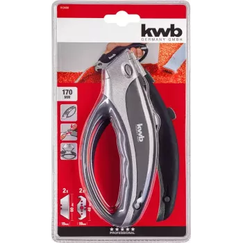 Teppichmesser KWB 013400 Schwarz Rasierklinge 170 mm Länge 6 cm Klinge