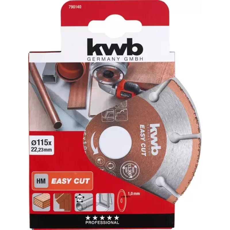 Trennscheibe KWB EASY CUT Hartmetall Universal 11,5 cm