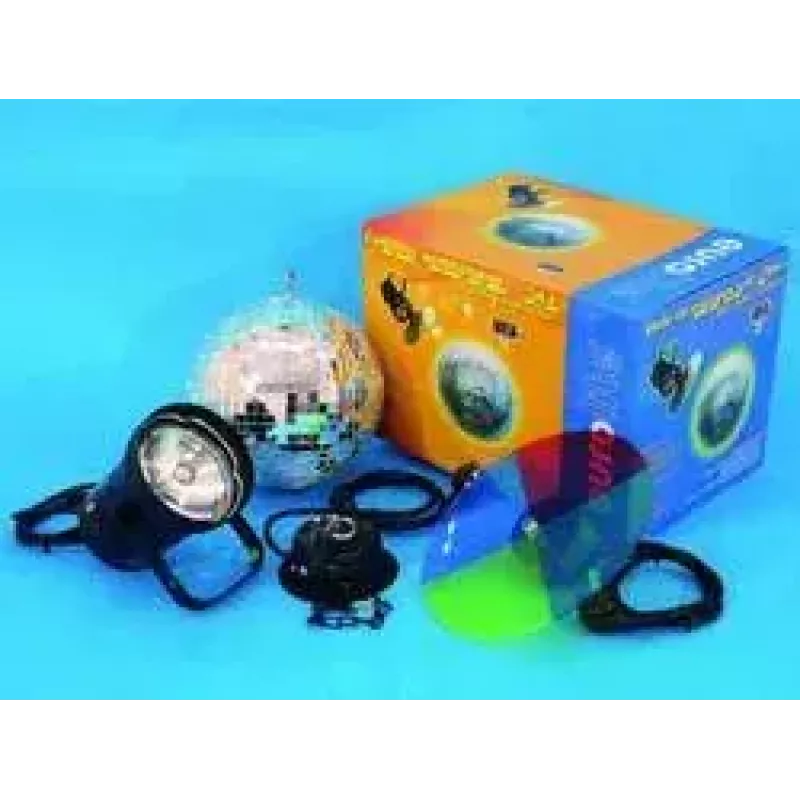 Spiegelkugel-Set 20cm Eurolite Multicolour 30W 230V