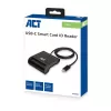 ACT Externer USB-C Smartcard eID Kartenleser, schwarz