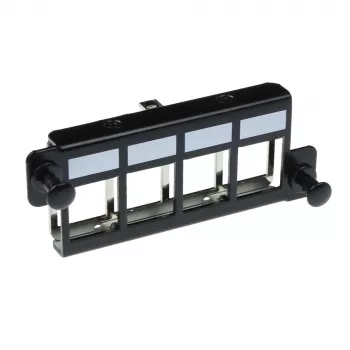 ACT Adapterplatte für 4 x Keystone FTP, Adapter, Schwarz, 1 Stück(e)