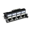 ACT Adapterplatte für 4 x Keystone FTP, Adapter, Schwarz, 1 Stück(e)