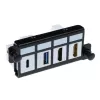 ACT Adapterplatte für 4 x Keystone FTP, Adapter, Schwarz, 1 Stück(e)