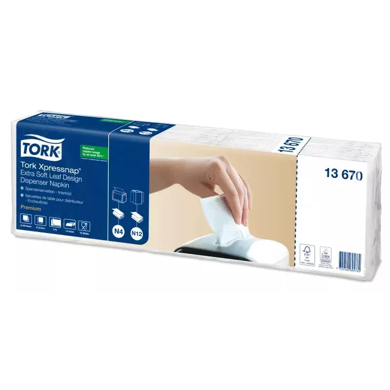 Papierservietten Tork 13670 Weiß 500 Stück