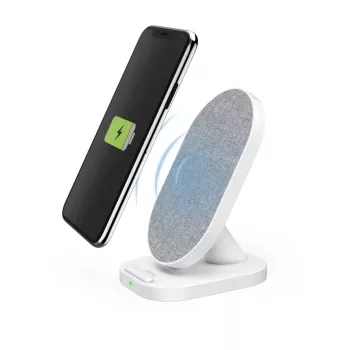 Hama QI-FC10S-Fab Smartphone Weiß USB Kabelloses Laden Schnellladen Für den Innenbereich