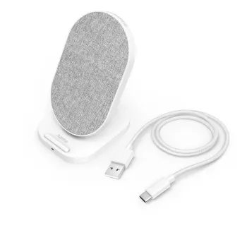 Hama QI-FC10S-Fab Smartphone Weiß USB Kabelloses Laden Schnellladen Für den Innenbereich
