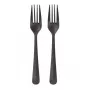 Einweggabel Papstar 96526 Polypropylen 200 Stück Schwarz 190 mm
