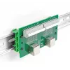 DeLOCK RJ50 2 x Buchse auf 2 x Reihenklemme mit Druckknopf für DIN-Schiene