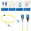 ACT 1 Meter Singlemode 9/125 OS2 Polarity Twist Uniboot Duplex Glasfaser-Patchkabel mit CS - LC Steckverbindern