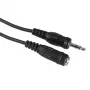 Audio-Kabel Hama 00205104 2,5m 3,5mm Stecker auf Buchse Schwarz