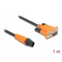 DeLOCK M12 CAN-Bus-Kabel A-kodiert 5-polig Stecker auf D-Sub 9 Buchse 1 m
