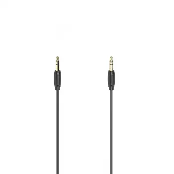 Audiokabel Hama 00205264 5m 3,5 mm Stecker auf Stecker Schwarz