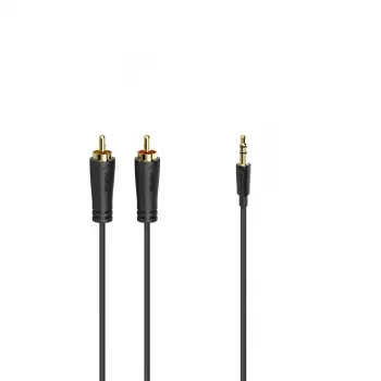 Hama 00205260 Audiokabel 1,5 m 3,5 mm 2 x RCA Schwarz