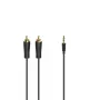 Hama 00205260 Audiokabel 1,5 m 3,5 mm 2 x RCA Schwarz