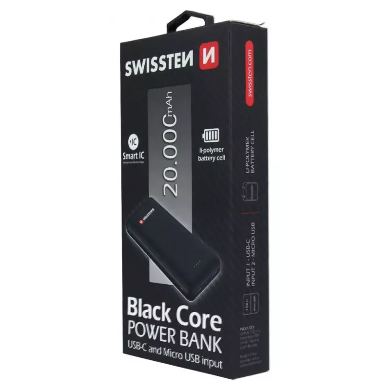 Powerbank Swissten 22013928 20000 mAh