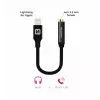 Audio-Adapter SWISSTEN Lightning auf 3,5-mm-Klinke SW-LIGHT-3.5MM-BK, Kabel 0,15 m, schwarz