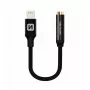 Audio-Adapter SWISSTEN Lightning auf 3,5-mm-Klinke SW-LIGHT-3.5MM-BK, Kabel 0,15 m, schwarz
