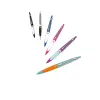 Clip-on einziehbarer Kugelschreiber Herlitz my.pen Pink Weiß Blau