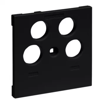 Legrand 765357 Wandplatte/Schalterabdeckung Schwarz