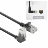 ACT Schwarz 3 Meter U/UTP CAT6A LSZH Slimline Patchkabel mit RJ45 DC4903