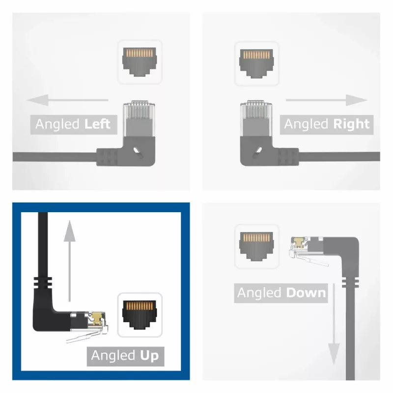 ACT Schwarz 3 Meter U/UTP CAT6A LSZH Slimline Patchkabel mit RJ45 DC4903