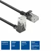 ACT Schwarz 0,25 Meter U/UTP CAT6A LSZH Slimline Patchkabel mit DC4952