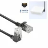 ACT Schwarz 0,25 Meter U/UTP CAT6A LSZH Slimline Patchkabel mit DC4952