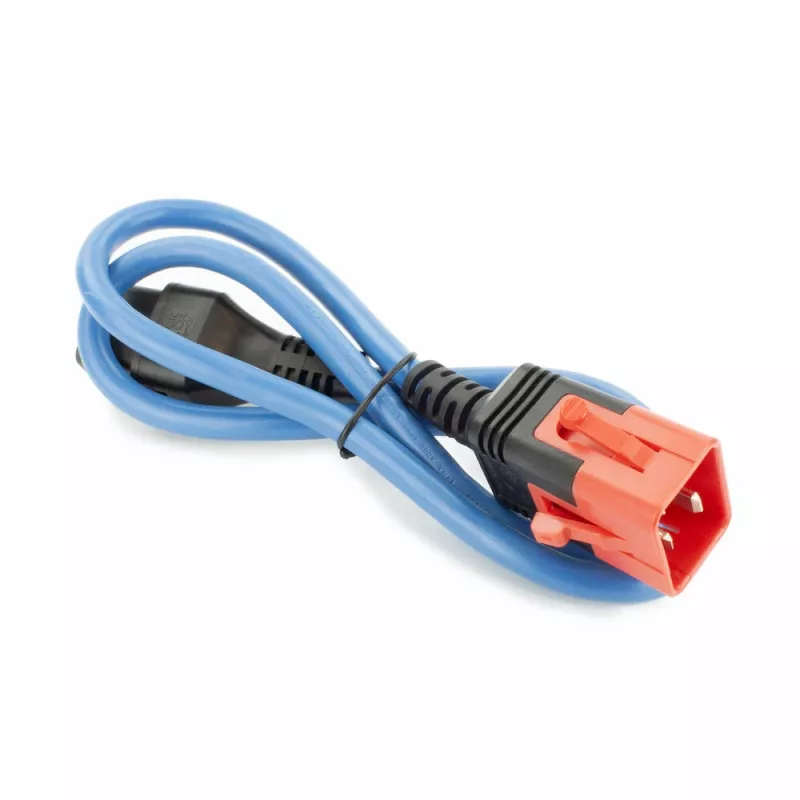ACT Powercord C19 IEC Lock - C20 IEC Lock Dual Locking blau 1 m, PC3634