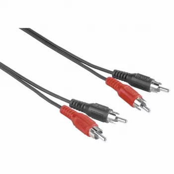 Hama 00205087 Audiokabel 5 m 2 x RCA Schwarz