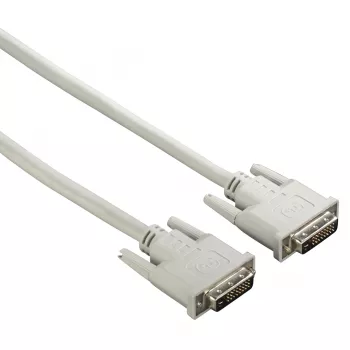 Hama 00200931 DVI-Kabel 1,5 m DVI-D Grau