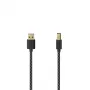 Hama 00201001 USB-Kabel USB 2.0 1,5 m USB A USB B Schwarz, Silber