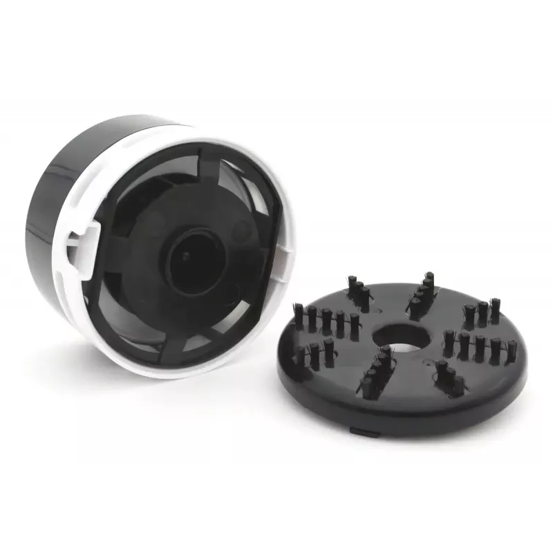 Handstaubsauger RealPower Mini Hoover-1 — Batteriebetrieben, Trockenreinigung, beutellos, AA-Batterien, 90 min Laufzeit, Schwarz/Weiß