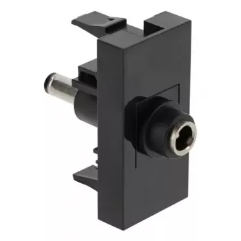 DeLOCK Easy 45 Steckdose DC Schwarz Buchse Stecker 45mm