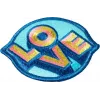 Badge LAUT MAGMOJI Aqua/Gelb Stoff-Plüsch-Abzeichen, 1 Stk.