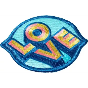Badge LAUT MAGMOJI Aqua/Gelb Stoff-Plüsch-Abzeichen, 1 Stk.