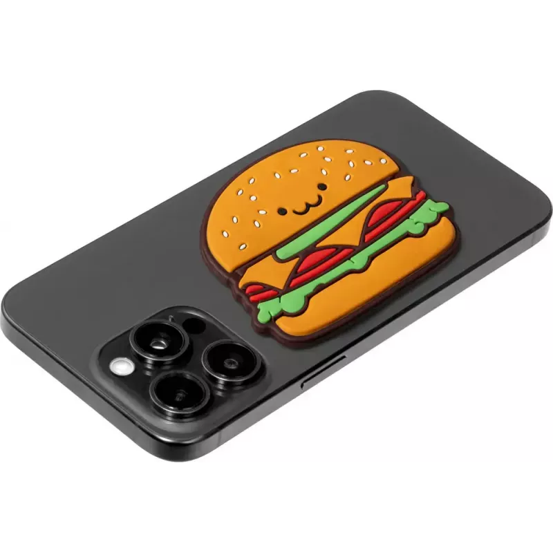 LAUT MAGMOJI Mobiltelefon-Magnetabzeichen LAUT MAGMOJI Hamburger PVC Mehrfarbig