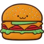LAUT MAGMOJI Mobiltelefon-Magnetabzeichen LAUT MAGMOJI Hamburger PVC Mehrfarbig