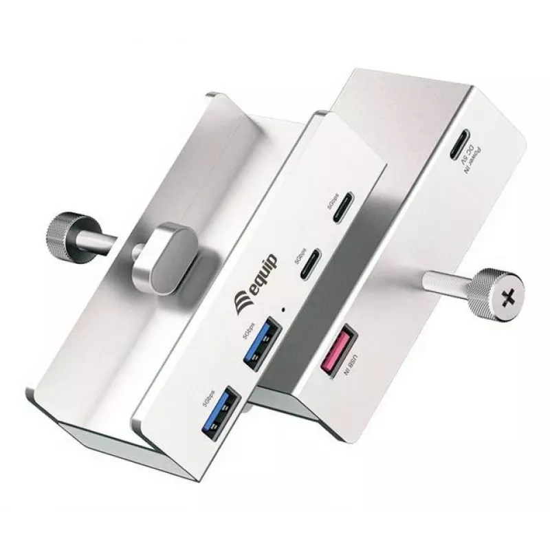 Equip 128967 Schnittstellen-Hub USB 3.2 Gen 1 (3.1 Gen 1) Typ-A 5000 Mbit/s Aluminium